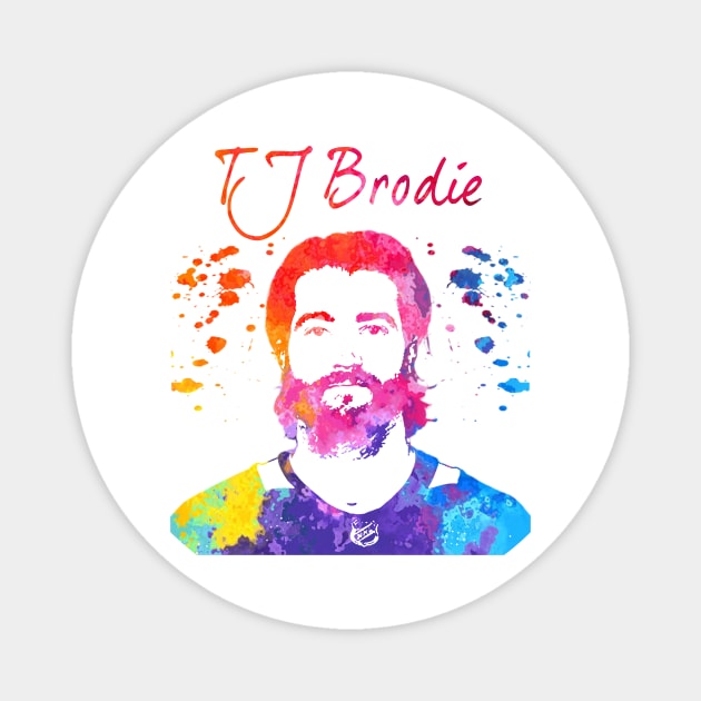 TJ Brodie Magnet by Moreno Art